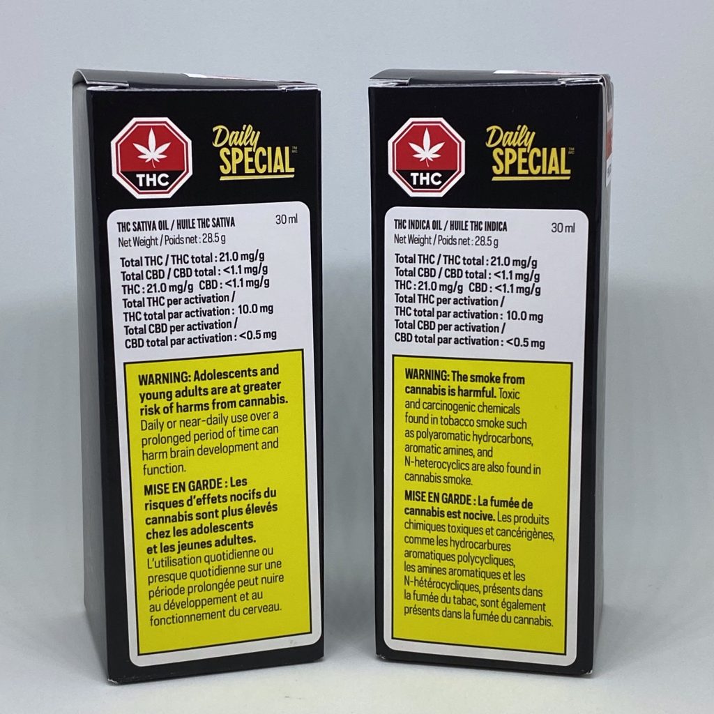 Daily Special - THC & Sativa Oil