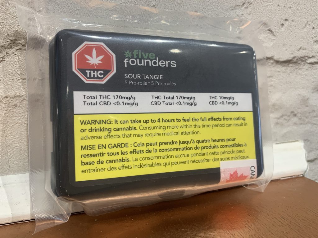 Five Founders - Sour Tangie 5 Pack Pre-Rolls