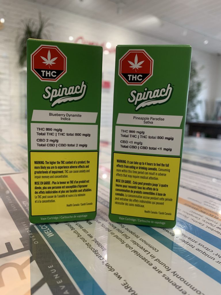 Spinach - Blueberry Dynamite & Pineapple Paradise (1g) Carts