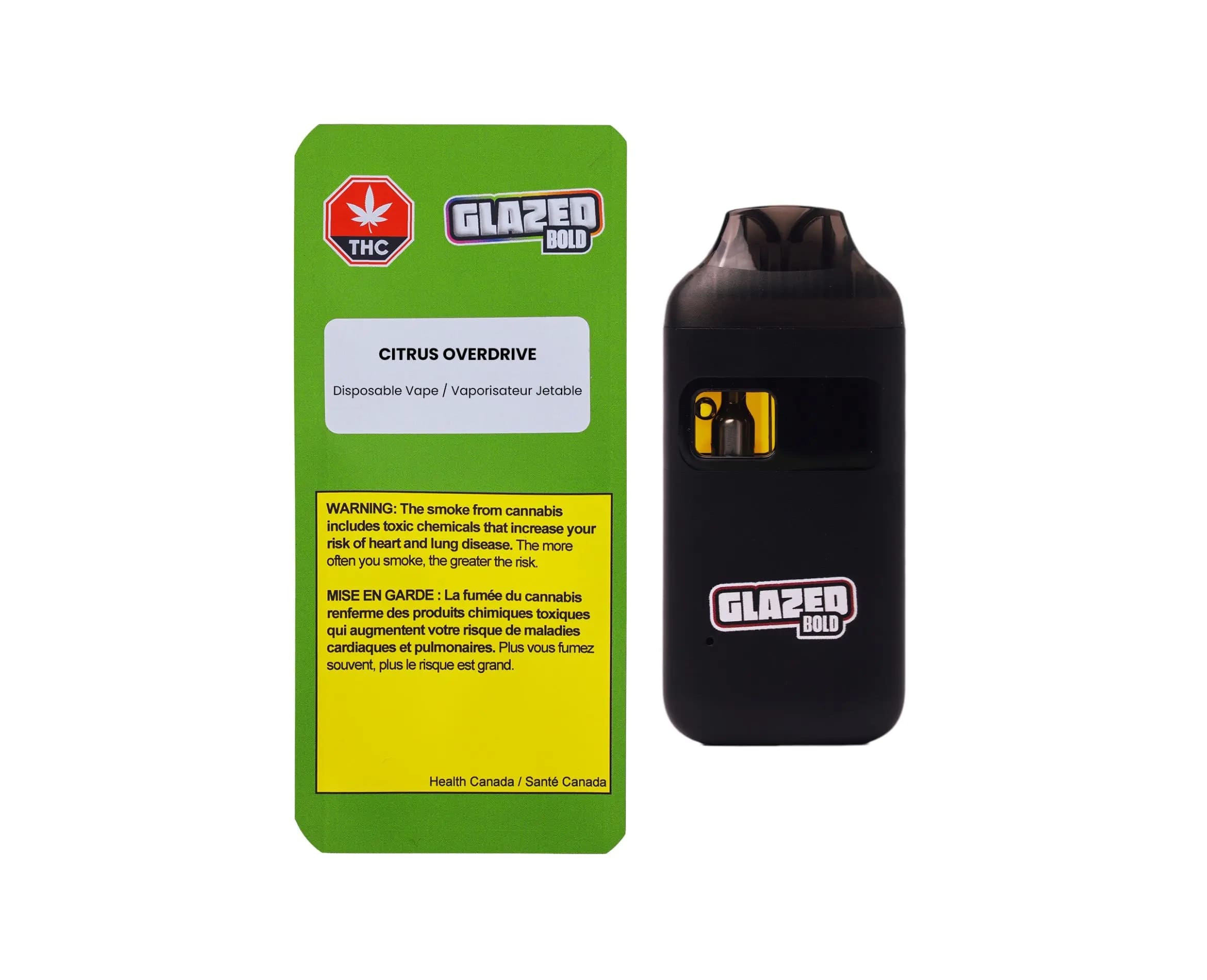 BOLD GLAZED | Citrus Overdrive Disposable Vape | RARE Cannabis Co.